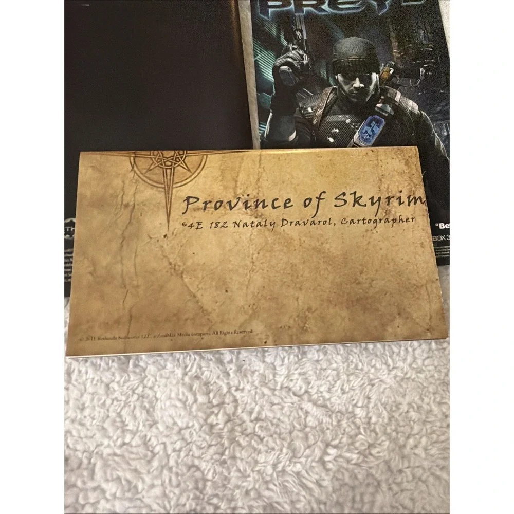 Skyrim The Elder Scrolls V 2011 PC DVD ROM Games for Windows CIB Complete Map